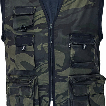 Vesta de lucru CRV CRAMBE, 65% poliester 35% bumbac, 190gr/ mp