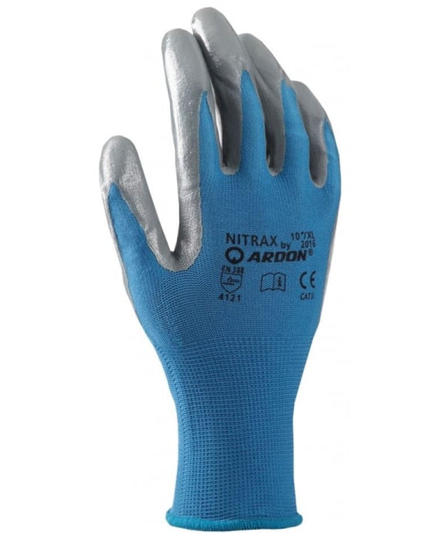Manusi de protectie Ardon NITRAX, impregnate in nitril subtire, blist