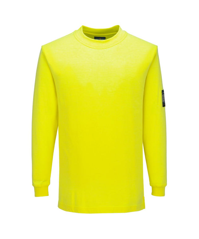 Tricou ignifug cu maneca lunga Portwest FR806 MODAFLAME Knit, 60% modacrilic, 39% bumbac, 1% fibra de carbon 210gr/mp