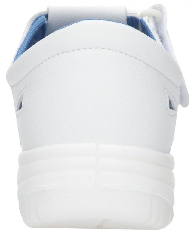 Sandale albe de protectie microfibra Ardon VOG S1, cu bombeu metalic