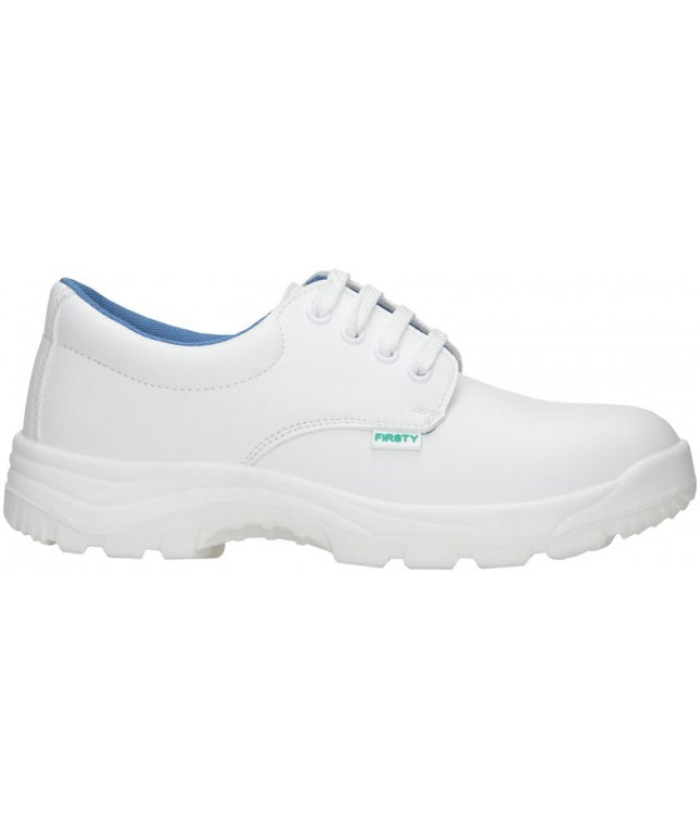 Pantofi albi de protectie microfibra Ardon FINN S2, cu bombeu metalic