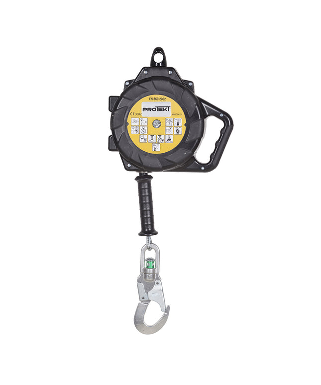 Opritor de cadere retractabil Protekt CR250V-15, cu carabiniera AZ002ASI