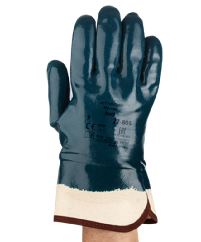 Manusi de protectie Ansell ACTIVARMR HYCRON 27-805, impregnate in nitril