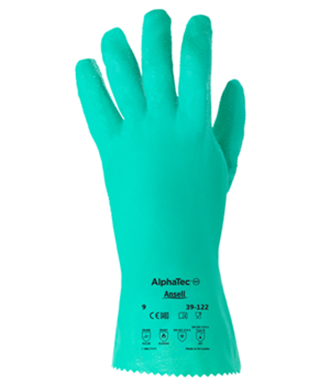 Manusi de protectie chimica Ansell ALPHATEC 39-122, impregnate in nitril