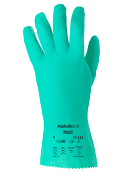Manusi de protectie chimica Ansell ALPHATEC 39-122, impregnate in nitril