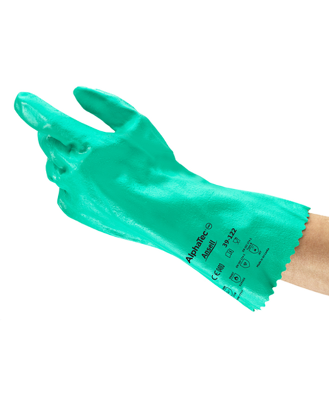 Manusi de protectie chimica Ansell ALPHATEC 39-122, impregnate in nitril