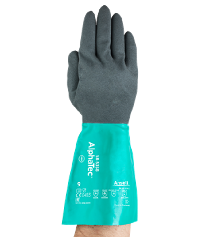 Manusi de protectie chimica Ansell ALPHATEC 58-535B, nitril
