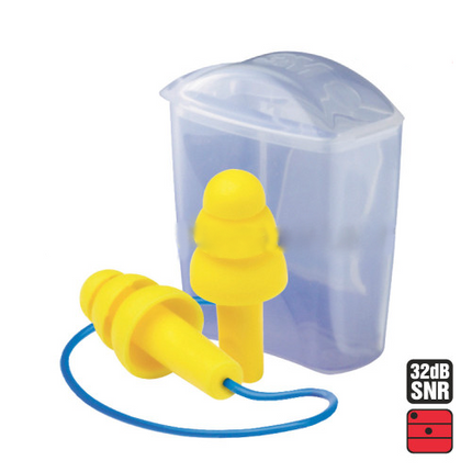 Atifoane interne de protectie 3M 2632PL, tip bradut, cu snur si cutie