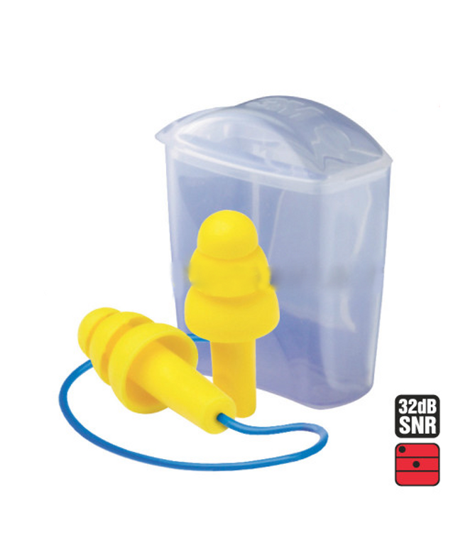 Atifoane interne de protectie 3M 2632PL, tip bradut, cu snur si cutie