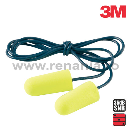 Antifoane interne de protectie 3M EAR SOFT ES-01-005, cu snur