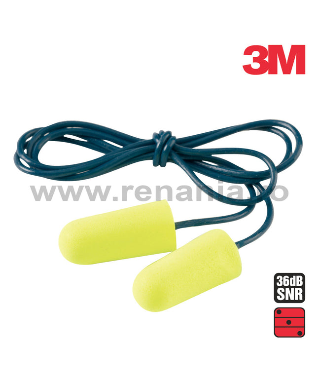 Antifoane interne de protectie 3M EAR SOFT ES-01-005, cu snur