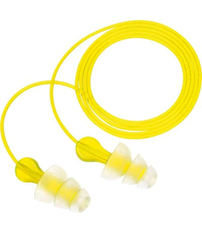 Antifoane interne de protectie 3M TRI-FLANGE, cu snur, tip bradut, reutilizabile