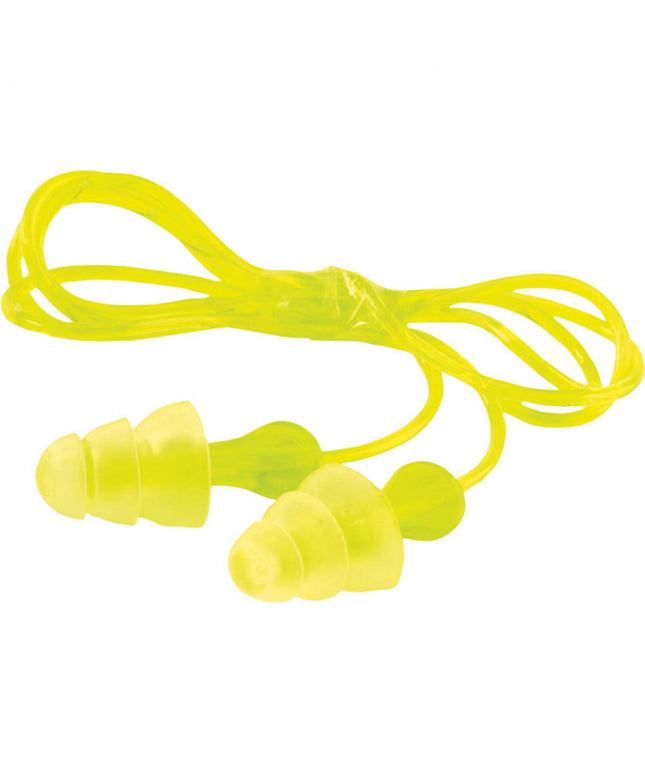 Antifoane interne de protectie 3M TRI-FLANGE, cu snur, tip bradut, reutilizabile