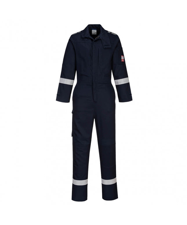 Combinezon ignifug Portwest BIZFLAME PLUS FR502, 99% bumbac, 1% fibra de carbon, 210g