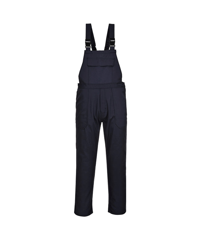 Pantaloni ignifugati cu pieptar de sudura Portwest BIZWELD BIZ4, 330 gr/mp