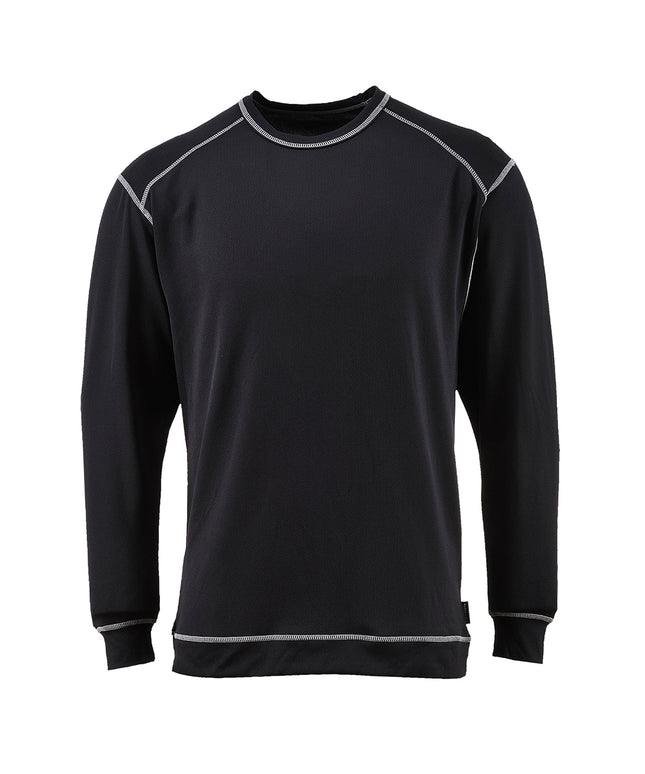 Bluza de corp antibacteriana Portwest BASE PRO B153, 93% poliester absorbant, 7% elastan tratat cu ioni de argint, 165g