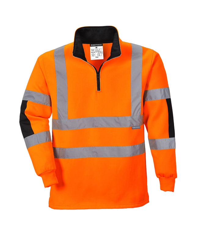 Bluza clasica de iarna, reflectorizanta Portwest B308 XENOM RUGBY, 65% poliester, 35% bumbac, 300 gr/mp