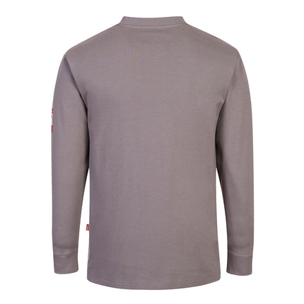 Bluza cu maneca lunga cu nasturi, ignifuga antistatica Portwest FR32, 99% bumbac, 1% fibra de carbon, 237 gr/mp