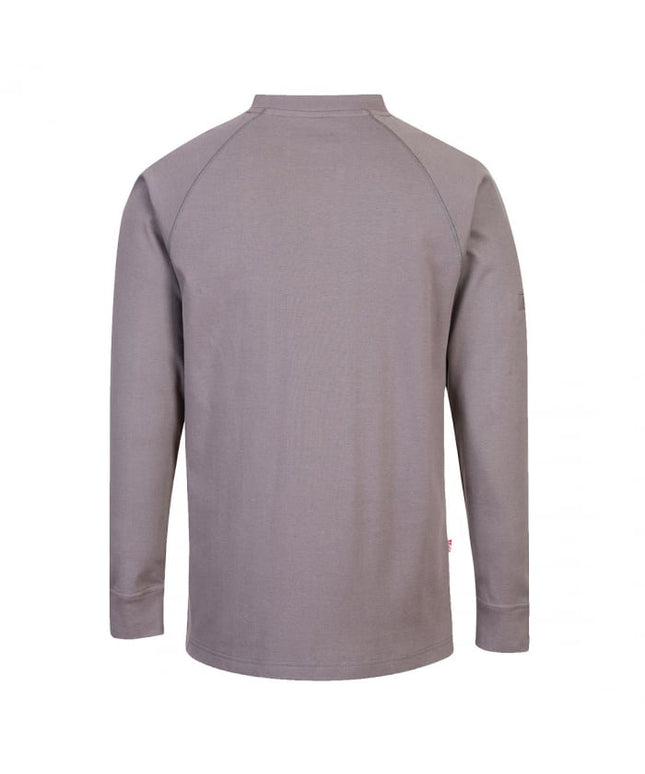 Bluza cu maneca lunga ignifuga antistatica Portwest FR33, 99% bumbac, 1% fibra de carbon, 237 gr/mp