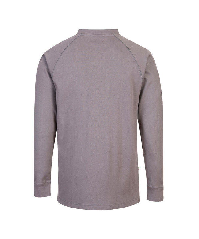 Bluza cu maneca lunga ignifuga antistatica Portwest FR33, 99% bumbac, 1% fibra de carbon, 237 gr/mp