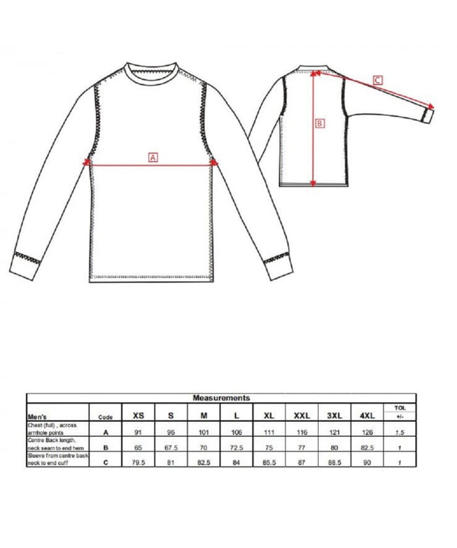 Bluza de corp Portwest THERMAL BASELAYER B133, 100% poliester, 140g
