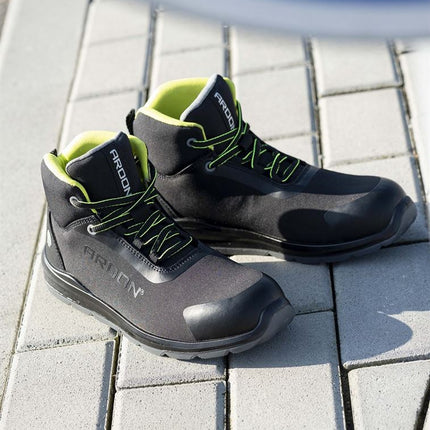 Bocanci de protectie Ardon SOFTEX S1P, cu bombeu metalic si lamela