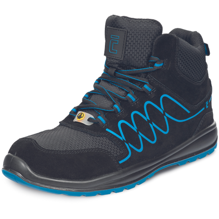 Bocanci de protectie Cerva RAVEN SPORTY S1P ESD SR, cu bombeu metalic si lamela