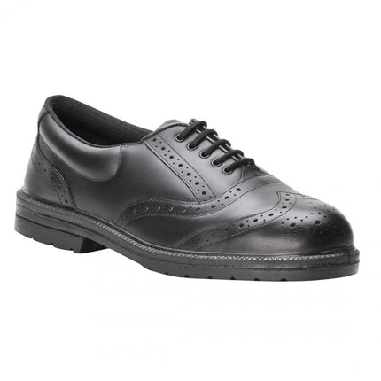 Pantofi de protectie Portwest FW46 STEELITE EXECUTIVE BROGUE S1P, bombeu metalic si lamela