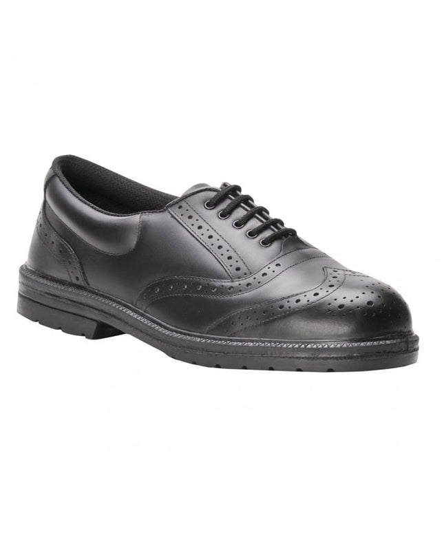 Pantofi de protectie Portwest FW46 STEELITE EXECUTIVE BROGUE S1P, bombeu metalic si lamela
