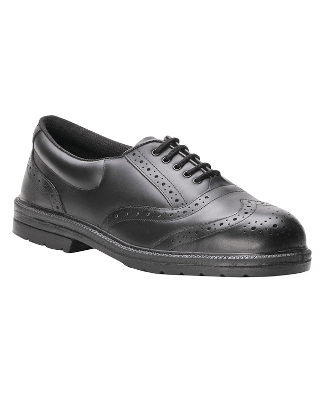 Pantofi de protectie Portwest FW46 STEELITE EXECUTIVE BROGUE S1P, bombeu metalic si lamela