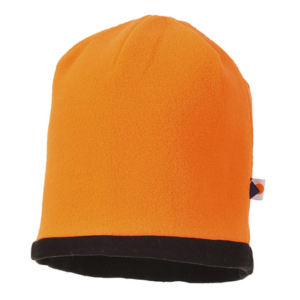 Fes de protectie reflectorizant Portwest BEANIE HA14, 100% poliester, 230g, cu doua fete