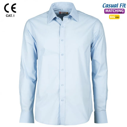 Camasa barbat maneca lunga Payper IMAGE, 65% poliester, 32 % bumbac, 3% elastan, 125 gr/mp