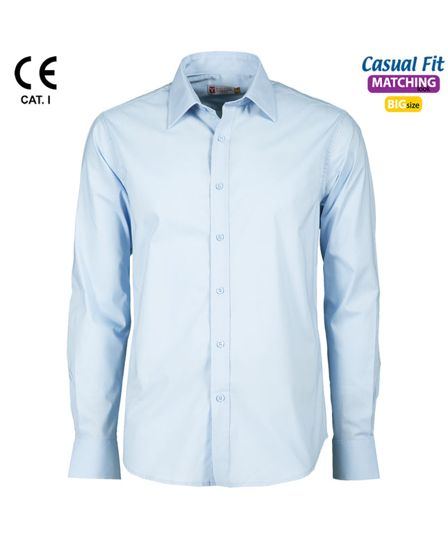 Camasa barbat maneca lunga Payper IMAGE, 65% poliester, 32 % bumbac, 3% elastan, 125 gr/mp