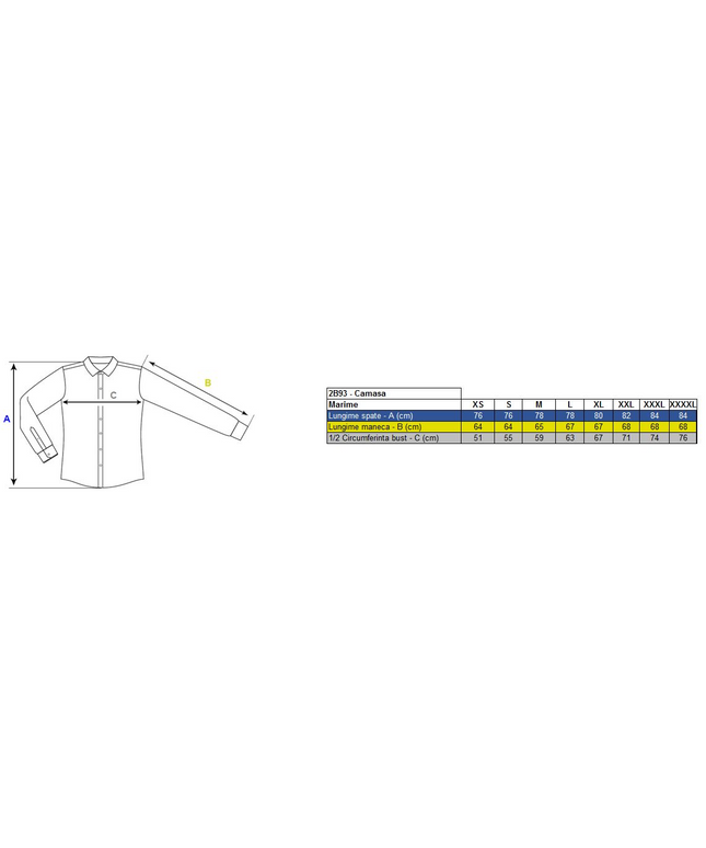 Camasa barbat maneca scurta Renania LEON, 100% bumbac, 140gr/mp
