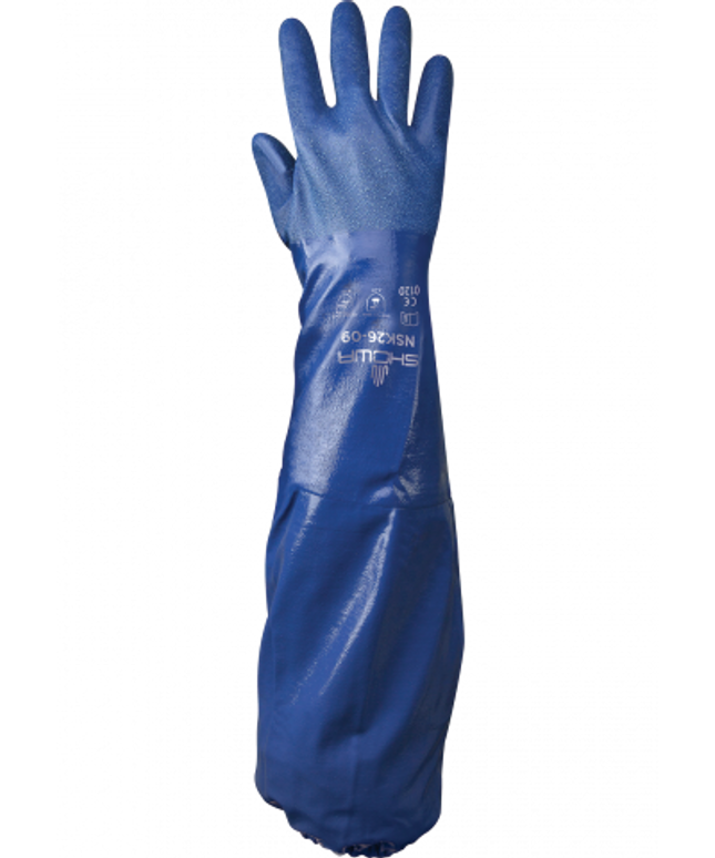 Manusi de protectie chimica Showa NSK 26, nitril