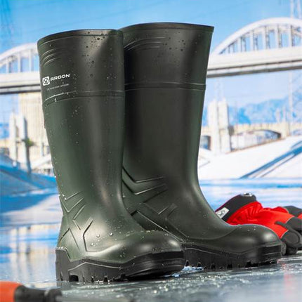 Cizme de protectie din PVC Ardon PURSAFE S5, cu bombeu metalic si lamela