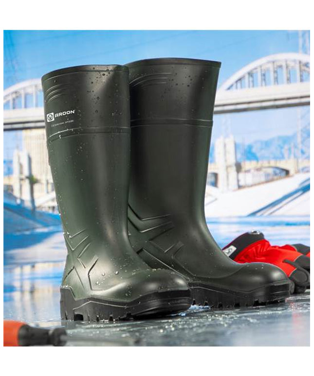 Cizme de protectie din PVC Ardon PURSAFE S5, cu bombeu metalic si lamela