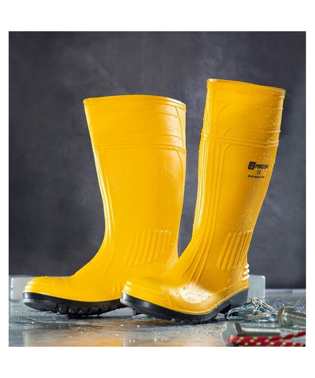 Cizme de protectie din PVC cu talpa din nitril Ardon OILFISH S5, cu bombeu metalic si lamela