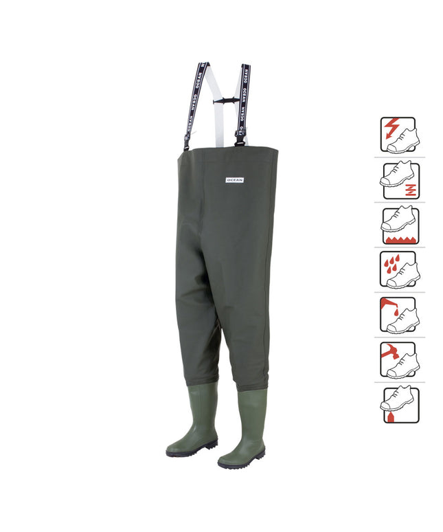 Cizme pantalon Ocean DANUBIO, 500 gr / mp, PVC