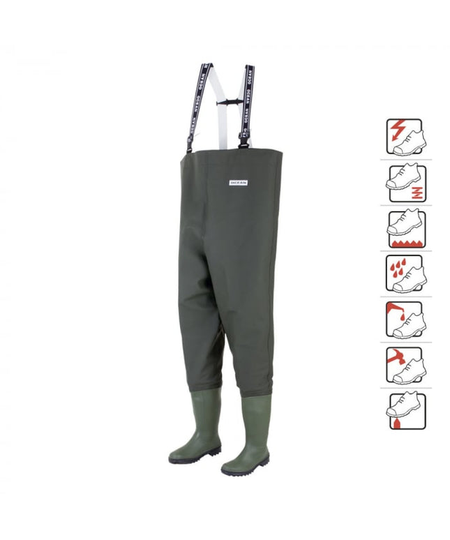 Cizme pantalon Ocean DANUBIO, 500 gr / mp, PVC