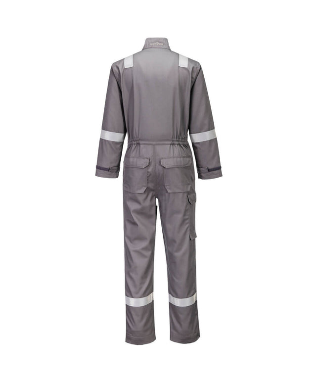 Combinezon antichimic de protectie Portwest FR513 FR CHEMICAL Resistant, 99% bumbac, 1% fibra de carbon, 280 gr/mp