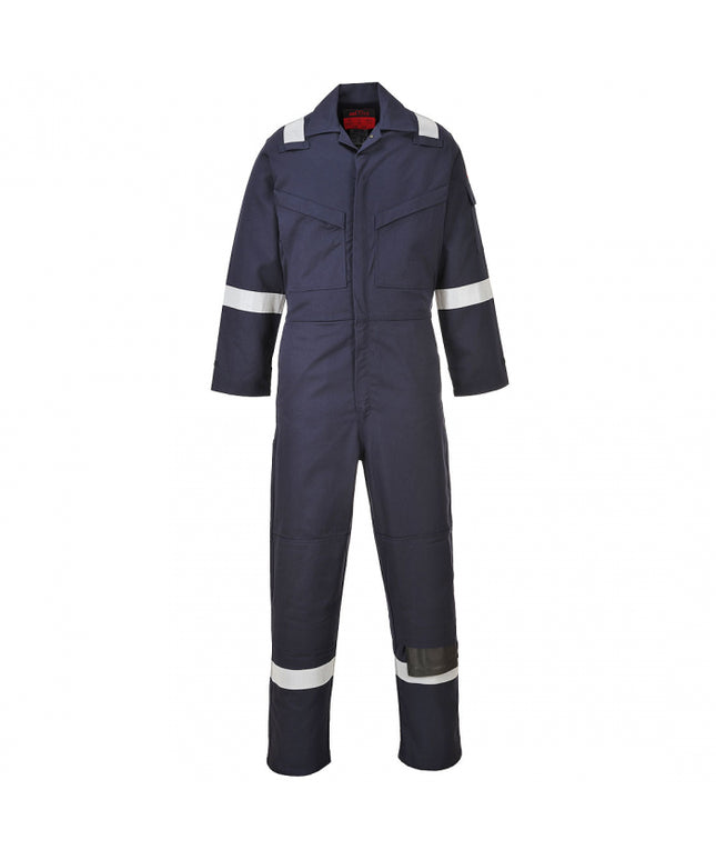 Combinezon ignifug Portwest ARAFLAME GOLD AF53, 93% meta-aramid, 5% para-aramid, 2% fibra de carbon, 150g