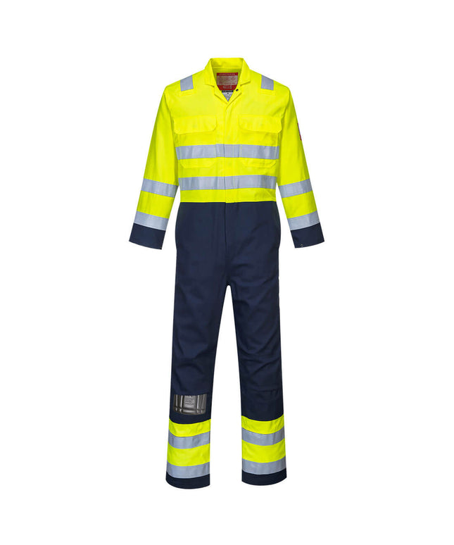 Combinezon reflectorizant ignifug Portwest BIZWELD BIZ7, antistatic, 99% bumbac, 1% fibra de carbon, 330g