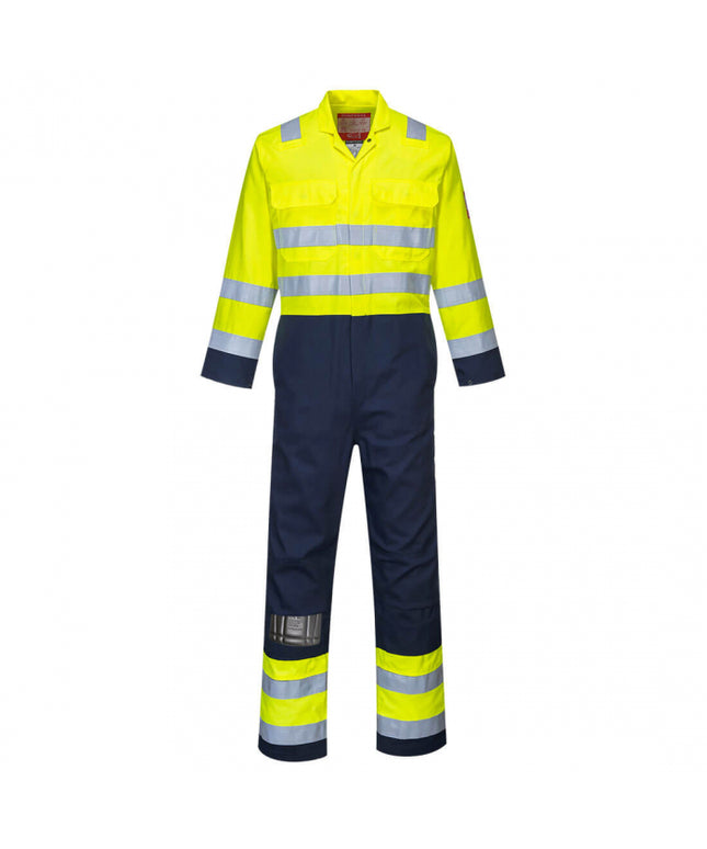 Combinezon reflectorizant ignifug Portwest BIZWELD BIZ7, antistatic, 99% bumbac, 1% fibra de carbon, 330g