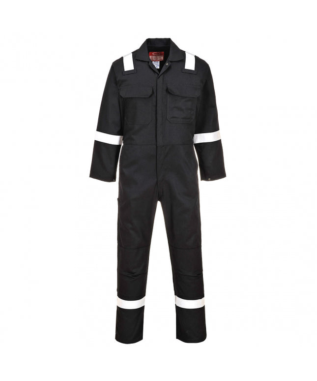 Combinezon de protectie ignifug Portwest BIZWELD IONA BIZ5, benzi reflectorizante, 100% bumbac, 330 gr/mp
