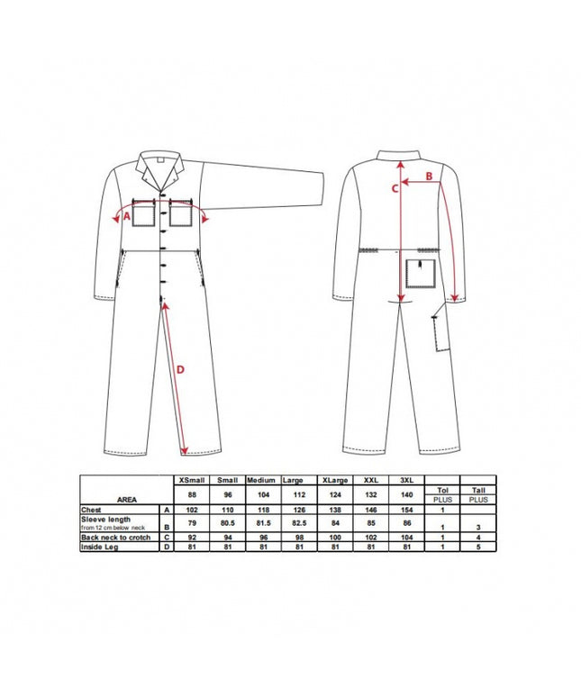 Combinezon de lucru Portwest EURO WORK S998, 100% bumbac, 260g