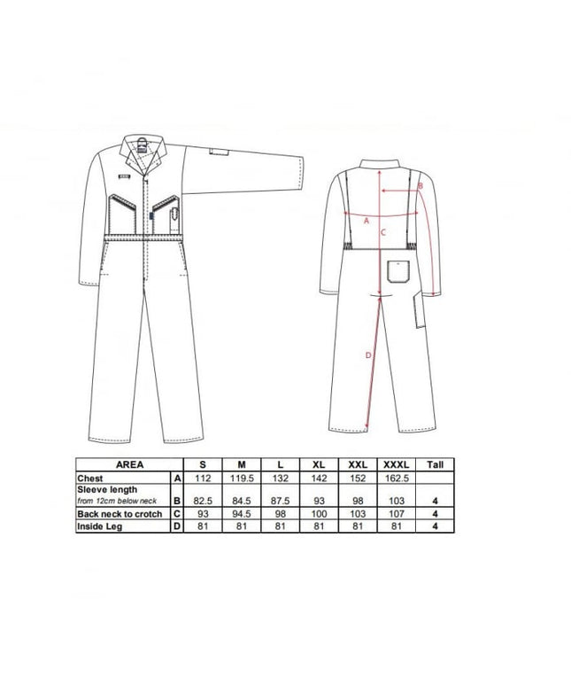 Combinezon vatuit de iarna Portwest ORKNEY S816, 65% poliester, 35% bumbac, 245g
