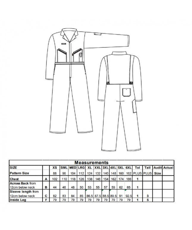 Combinezon de lucru Portwest LIVERPOOL C813, cu fermoar, 65% poliester, 35% bumbac, 245 gr/mp