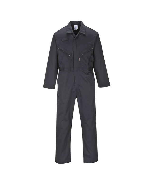 Combinezon de lucru Portwest LIVERPOOL C813, cu fermoar, 65% poliester, 35% bumbac, 245 gr/mp
