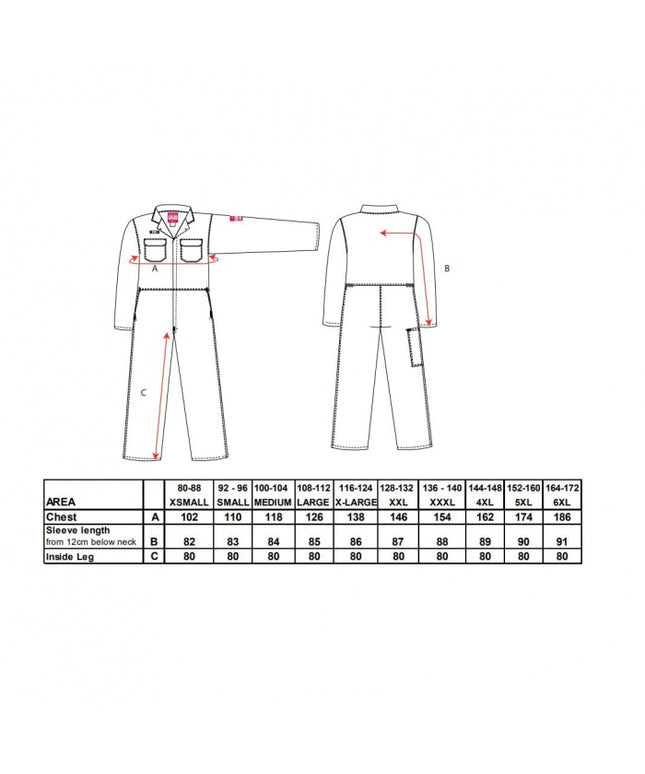 Combinezon de protectie ignifug Portwest BIZWELD BIZ1, 100% bumbac, 330 gr/mp